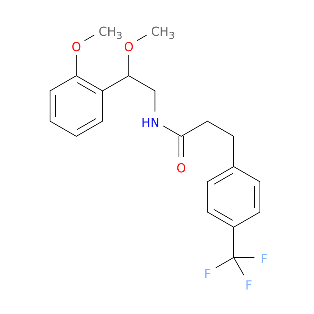 N-[2-methoxy-2-(2-methoxyphenyl)ethyl]-3-[4-(trifluoromethyl)phenyl]propanamide