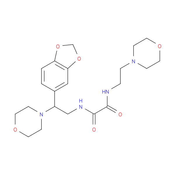 N-[2-(2H-1,3-benzodioxol-5-yl)-2-(morpholin-4-yl)ethyl]-N'-[2-(morpholin-4-yl)ethyl]ethanediamide