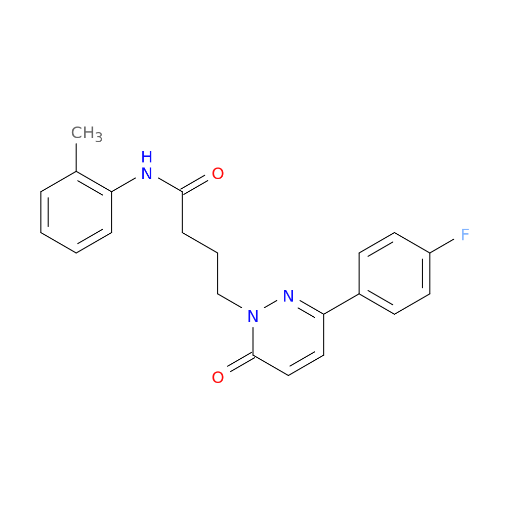4-[3-(4-fluorophenyl)-6-oxo-1,6-dihydropyridazin-1-yl]-N-(2-methylphenyl)butanamide