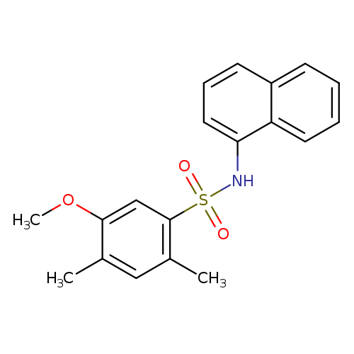 5-methoxy-2,4-dimethyl-N-(naphthalen-1-yl)benzene-1-sulfonamide