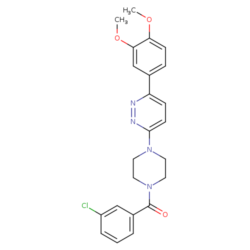 3-[4-(3-chlorobenzoyl)piperazin-1-yl]-6-(3,4-dimethoxyphenyl)pyridazine