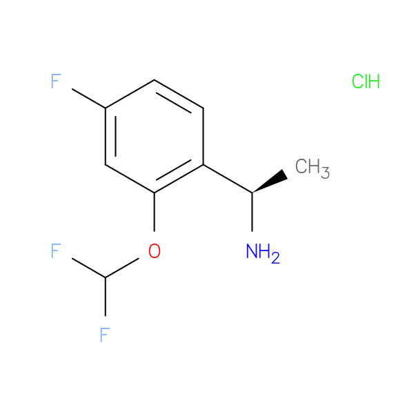 (1R)-1-[2-(difluoromethoxy)-4-fluorophenyl]ethan-1-amine hydrochloride