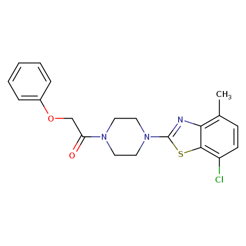 1-[4-(7-chloro-4-methyl-1,3-benzothiazol-2-yl)piperazin-1-yl]-2-phenoxyethan-1-one