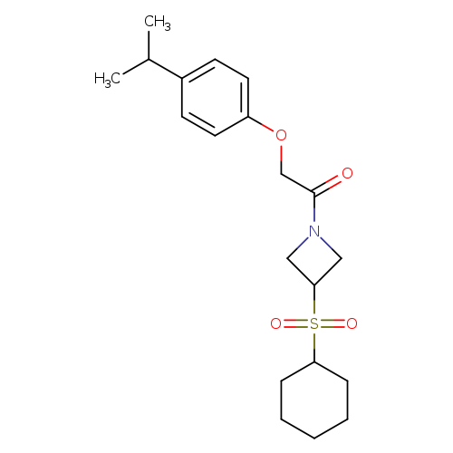 1-[3-(cyclohexanesulfonyl)azetidin-1-yl]-2-[4-(propan-2-yl)phenoxy]ethan-1-one