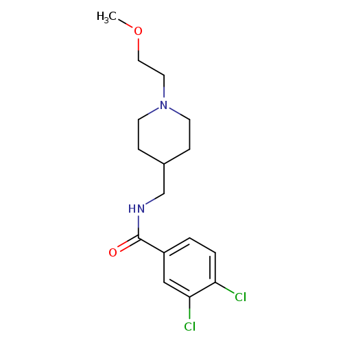 3,4-dichloro-N-{[1-(2-methoxyethyl)piperidin-4-yl]methyl}benzamide
