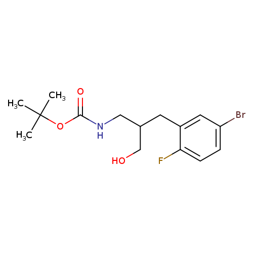 tert-butyl N-{2-[(5-bromo-2-fluorophenyl)methyl]-3-hydroxypropyl}carbamate