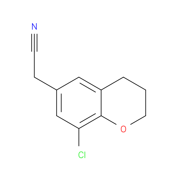 2-(8-chloro-3,4-dihydro-2H-1-benzopyran-6-yl)acetonitrile
