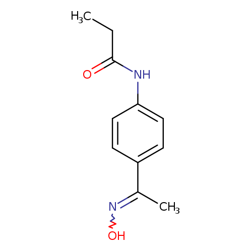 N-{4-[1-(hydroxyimino)ethyl]phenyl}propanamide