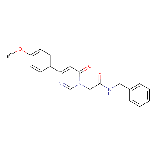 N-benzyl-2-[4-(4-methoxyphenyl)-6-oxo-1,6-dihydropyrimidin-1-yl]acetamide