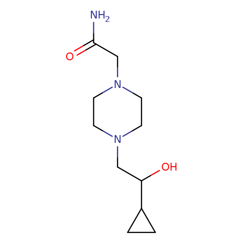 2-[4-(2-cyclopropyl-2-hydroxyethyl)piperazin-1-yl]acetamide