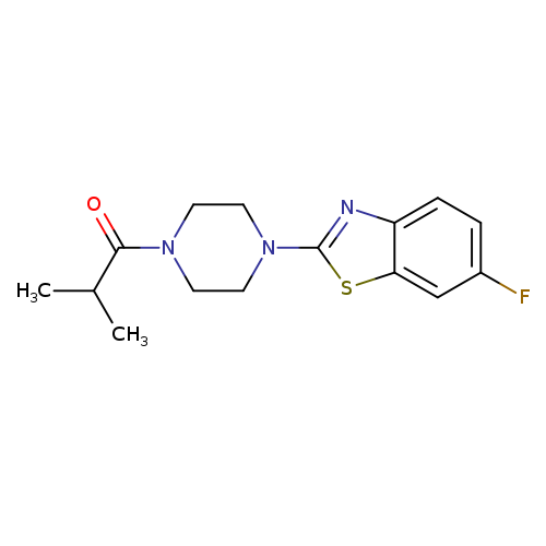 1-[4-(6-fluoro-1,3-benzothiazol-2-yl)piperazin-1-yl]-2-methylpropan-1-one