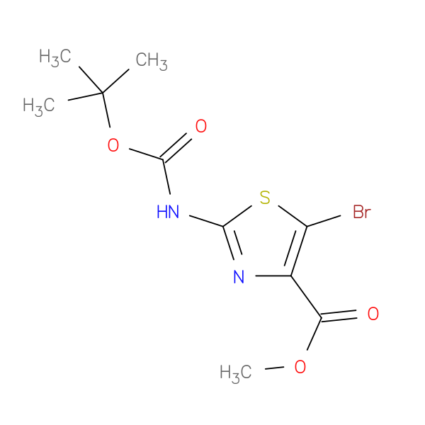 Methyl 5-bromo-2-((tert-butoxycarbonyl)amino)thiazole-4-carboxylate