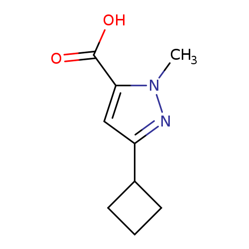 3-Cyclobutyl-1-methyl-1H-pyrazole-5-carboxylic acid