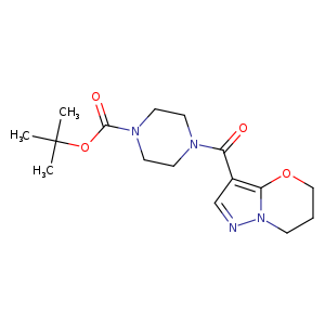 tert-butyl 4-{5H,6H,7H-pyrazolo[3,2-b][1,3]oxazine-3-carbonyl}piperazine-1-carboxylate