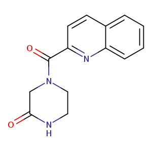4-(quinoline-2-carbonyl)piperazin-2-one