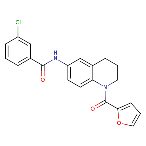 3-chloro-N-[1-(furan-2-carbonyl)-1,2,3,4-tetrahydroquinolin-6-yl]benzamide