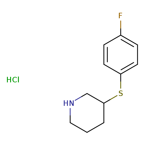 3-(4-Fluorophenylsulfanyl)piperidine, HCl
