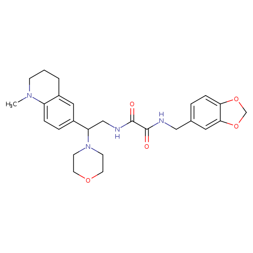 N-[(2H-1,3-benzodioxol-5-yl)methyl]-N'-[2-(1-methyl-1,2,3,4-tetrahydroquinolin-6-yl)-2-(morpholin-4-yl)ethyl]ethanediamide