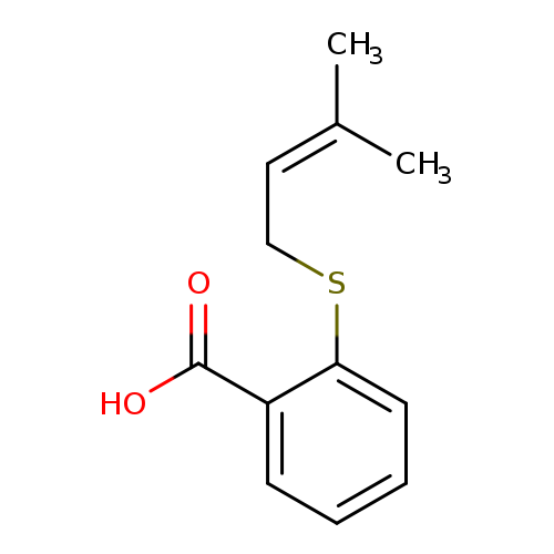 2-[(3-Methylbut-2-en-1-yl)sulfanyl]benzoic acid