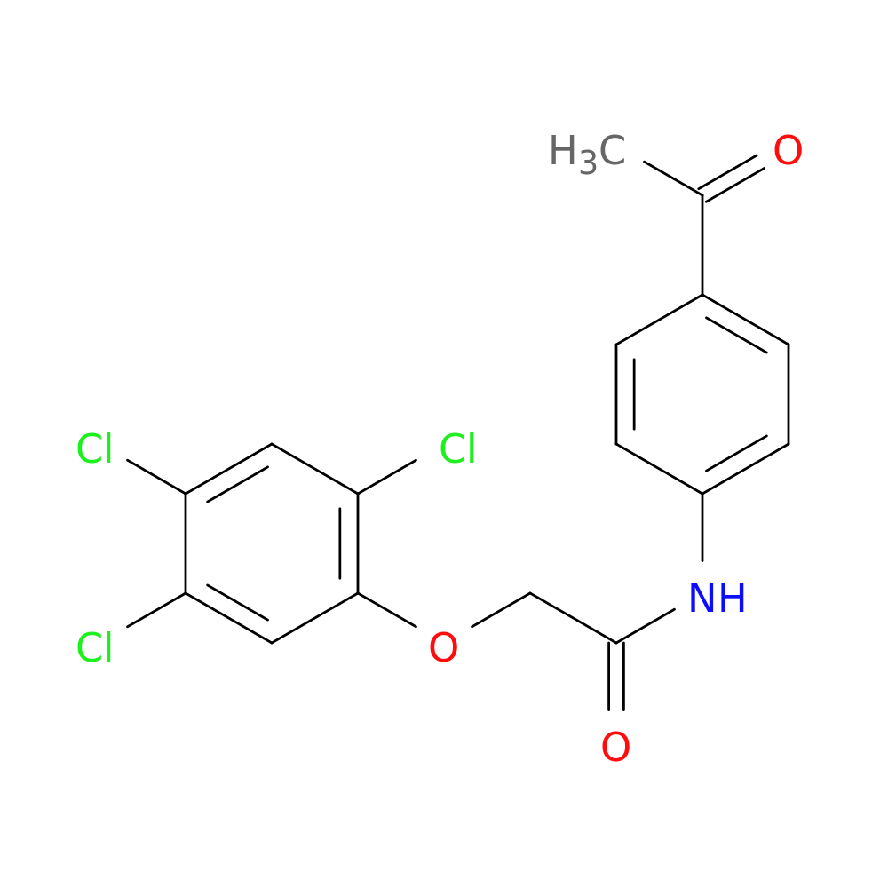 N-(4-acetylphenyl)-2-(2,4,5-trichlorophenoxy)acetamide