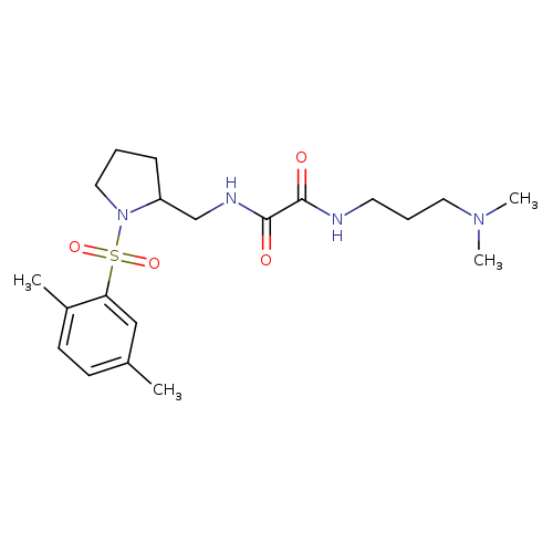 N-[3-(dimethylamino)propyl]-N'-{[1-(2,5-dimethylbenzenesulfonyl)pyrrolidin-2-yl]methyl}ethanediamide