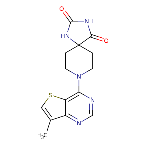 8-{7-methylthieno[3,2-d]pyrimidin-4-yl}-1,3,8-triazaspiro[4.5]decane-2,4-dione