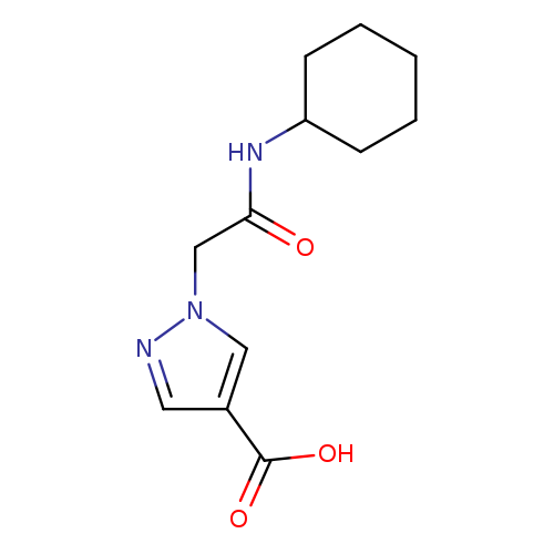 1-(2-(Cyclohexylamino)-2-oxoethyl)-1H-pyrazole-4-carboxylic acid
