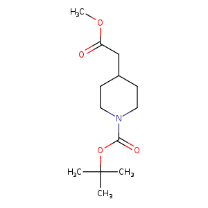 4-Piperidineacetic acid, 1-[(1,1-dimethylethoxy)carbonyl]-, methyl ester