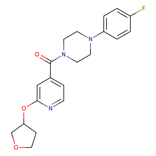 1-(4-fluorophenyl)-4-[2-(oxolan-3-yloxy)pyridine-4-carbonyl]piperazine