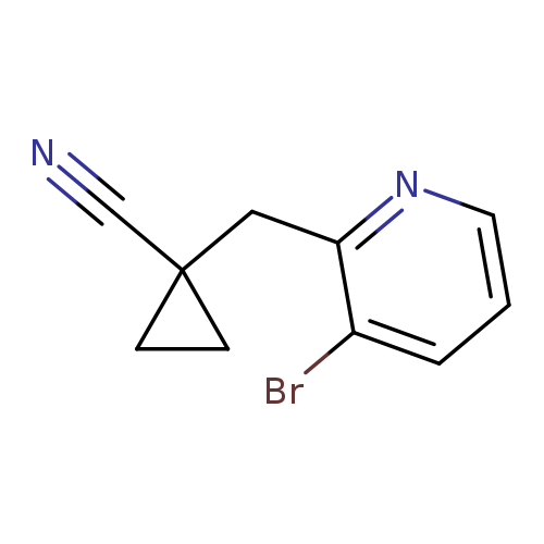 1-[(3-bromopyridin-2-yl)methyl]cyclopropane-1-carbonitrile