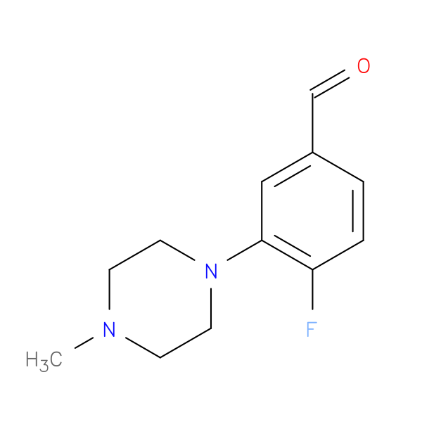 4-Fluoro-3-(4-methyl-1-piperazinyl)benzaldehyde