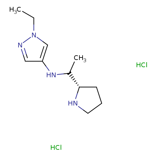 1-ethyl-N-{1-[(2S)-pyrrolidin-2-yl]ethyl}-1H-pyrazol-4-amine dihydrochloride