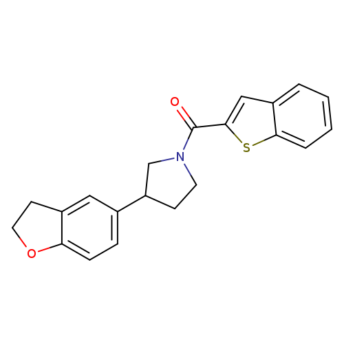 1-(1-benzothiophene-2-carbonyl)-3-(2,3-dihydro-1-benzofuran-5-yl)pyrrolidine