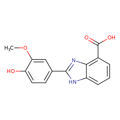 2-(4-HYDROXY-3-METHOXY-PHENYL)-1H-BENZOIMIDAZOLE-4-CARBOXYLIC ACID