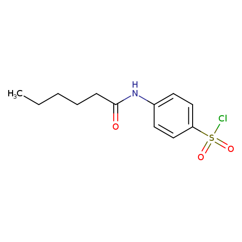 4-hexanamidobenzene-1-sulfonylchloride