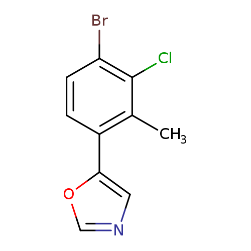 5-(4-Bromo-3-chloro-2-methylphenyl)oxazole
