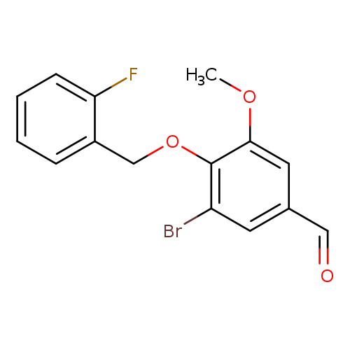 3-bromo-4-[(2-fluorobenzyl)oxy]-5-methoxybenzaldehyde
