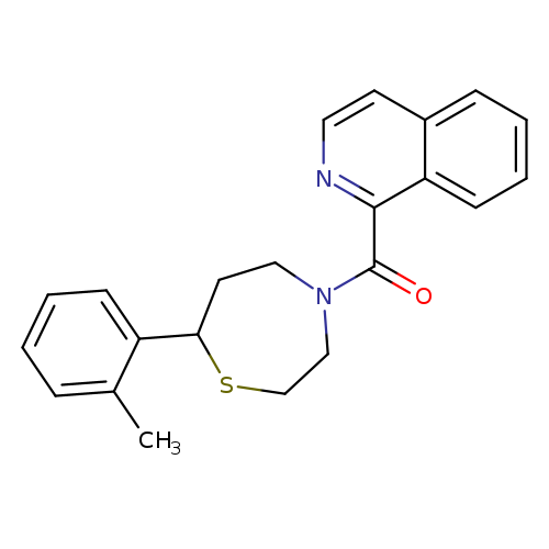 1-[7-(2-methylphenyl)-1,4-thiazepane-4-carbonyl]isoquinoline