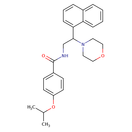 N-[2-(morpholin-4-yl)-2-(naphthalen-1-yl)ethyl]-4-(propan-2-yloxy)benzamide