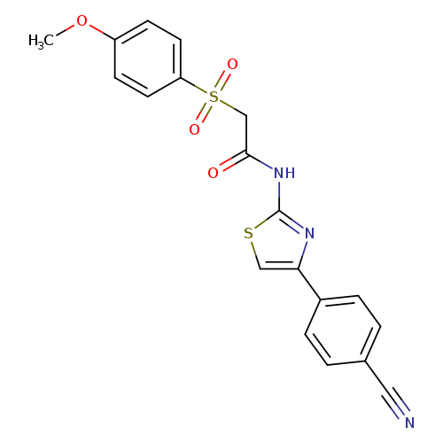 N-[4-(4-cyanophenyl)-1,3-thiazol-2-yl]-2-(4-methoxybenzenesulfonyl)acetamide