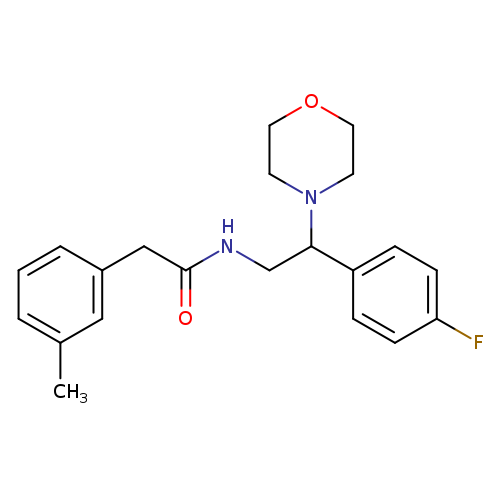 N-[2-(4-fluorophenyl)-2-(morpholin-4-yl)ethyl]-2-(3-methylphenyl)acetamide