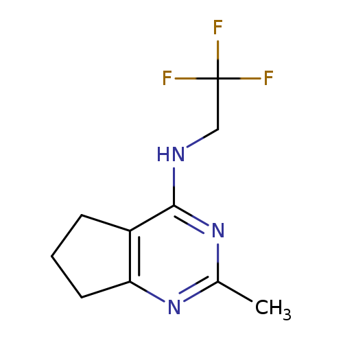 2-methyl-N-(2,2,2-trifluoroethyl)-5H,6H,7H-cyclopenta[d]pyrimidin-4-amine
