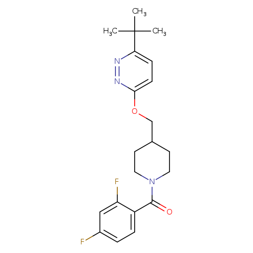 3-tert-butyl-6-{[1-(2,4-difluorobenzoyl)piperidin-4-yl]methoxy}pyridazine