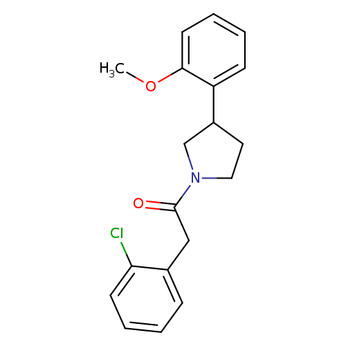 2-(2-chlorophenyl)-1-[3-(2-methoxyphenyl)pyrrolidin-1-yl]ethan-1-one