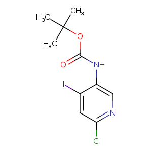 tert-Butyl (6-chloro-4-iodopyridin-3-yl)carbamate