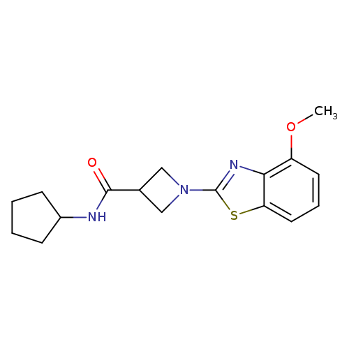 N-cyclopentyl-1-(4-methoxy-1,3-benzothiazol-2-yl)azetidine-3-carboxamide