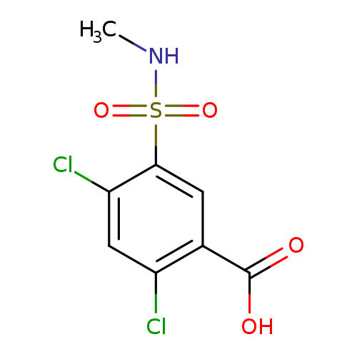 2,4-dichloro-5-(methylsulfamoyl)benzoic acid