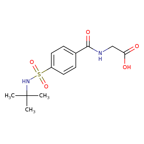2-{[4-(tert-butylsulfamoyl)phenyl]formamido}acetic acid
