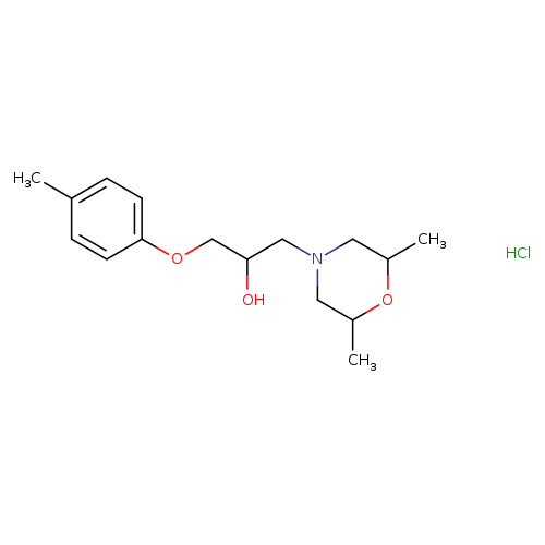 1-(2,6-dimethylmorpholin-4-yl)-3-(4-methylphenoxy)propan-2-ol hydrochloride
