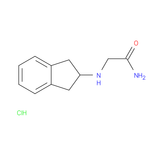 Acetamide, 2-[(2,3-dihydro-1H-inden-2-yl)amino]-, hydrochloride (1:1)